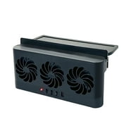 JahyElec Car Cooling Fan Solar Powered Vehicle Window Dual Fans 2 AA ...
