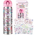 thumbnail image 1 of YOFUN Decorate Your Own Water Bottle with 11 Sheets of Unicorn Stickers & Glitter Gems, Craft Kit & Art Kit for Children, Gift for Girls Age 4 5 6 7 8 9 10 Years Old Kids, BPA Free, 1 of 7