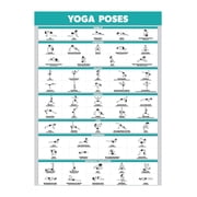 YOGA POSES Exercise Poster A must-have poster for fitness enthusiasts, specially designed for gyms. Motivational poster