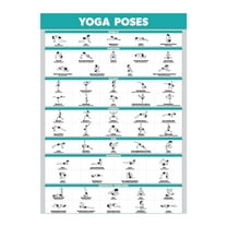 YOGA POSES Exercise Poster A must-have poster for fitness enthusiasts, specially designed for gyms. Motivational poster