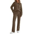 thumbnail image 1 of YOGAFOX Fuzzy Fleece Lounge Sets for Women 2 Piece Pajama Set Long Sleeve Loungewear Wide Leg Pants Outfits S-XL, 1 of 5