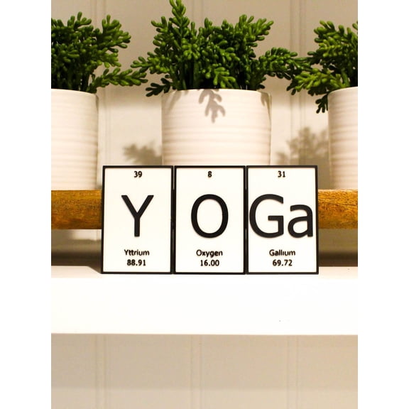 YOGa | Periodic Table of Elements Wall, Desk or Shelf Sign