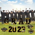 thumbnail image 1 of YOHAVEN 2023 Graduation Season Garden Insert Yard Sign Graduation Cap Outdoor Lawn Decor, Graduation Yard Signs For Celebration, Perfect For Graduation Parties & Events, 1 of 5