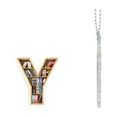 thumbnail image 1 of YOHAVEN 26 Letter Acrylic Keychain, Alphabet Bookshelf Pendant Personalized Initial Keychain Decorative Bag Charm for Car Rearview Mirror Purse Accessories Gift, 1 of 3