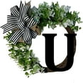 thumbnail image 1 of YOHAVEN 26 Letters Alphabet Wreath Door Hanging Sign Rattan Wall Pendant Home Wedding Birthday Party Front Door Celebration Decor, 1 of 1