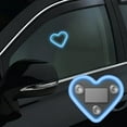thumbnail image 1 of YOHAVEN 2PCS Solar Heart-Shaped Car Interior Neon Lights Window Decoration LED Soft Glow Romantic Auto Dashboard Accessories Night Drive Safety Eye Relief Gifts, 1 of 5