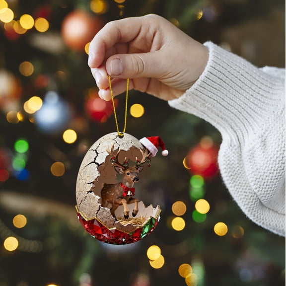 YOHAVEN Animals Series 2D Acrylic Backpack Pendant, Cute Christmas Ornaments for Teens, Holiday Decor, Festive Christmas Decorations for Backpack, Car, Christmas Gifts for Teens