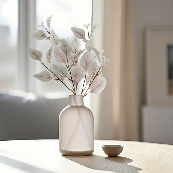 YOHAVEN Artificial Leaf Bouquet Simulation Plants 19.69" Wedding Party Home Office Indoor Living Room Table Decor Faux Floral Arrangement Gift