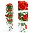 thumbnail image 1 of YOHAVEN Artificial Rose Vine Ceiling Decoration Wrapped Flower Strip for Living Room Duct Indoor Wedding Party Holiday Home Floral Seasonal Decor, 1 of 5