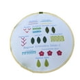 thumbnail image 1 of YOHAVEN Beginner Embroidery Kit with Hoop and Threads, DIY Floral Pattern Embroidery Practice Set, Hand Needlework Craft Kit for Adults Home Decoration Gift, 1 of 2