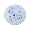 thumbnail image 1 of YOHAVEN Beginner Embroidery Kit with Hoop and Threads, DIY Floral Pattern Embroidery Practice Set, Hand Needlework Craft Kit for Adults Home Decoration Gift, 1 of 3