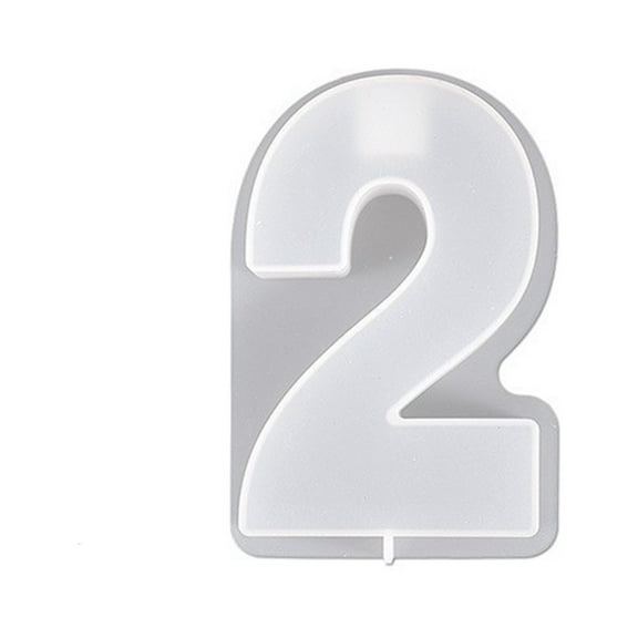 YOHAVEN Candle Mold DIY Number Resin Silicone Plaster Epoxy Mold Xmas Party Wedding Birthday Table Decorations Craft Holder Indoor Home Decor