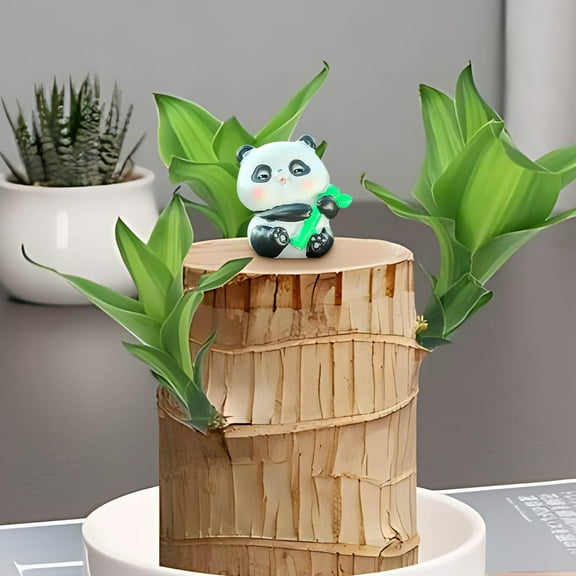 YOHAVEN Car Decoration Resin Doll Ornament Cute Dashboard Figurine Center Console Cake Topper Mini Statue Gift for Office Home Party Holiday Decorations