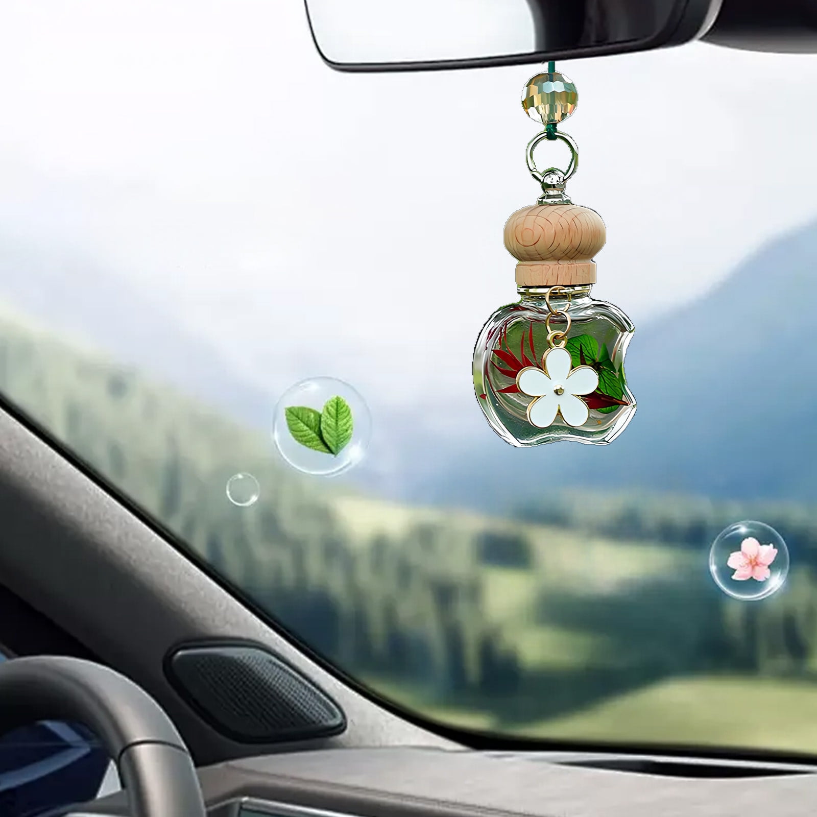 YOHAVEN Car Hanging Perfume Aromatherapy Bottle Long-Lasting Scent