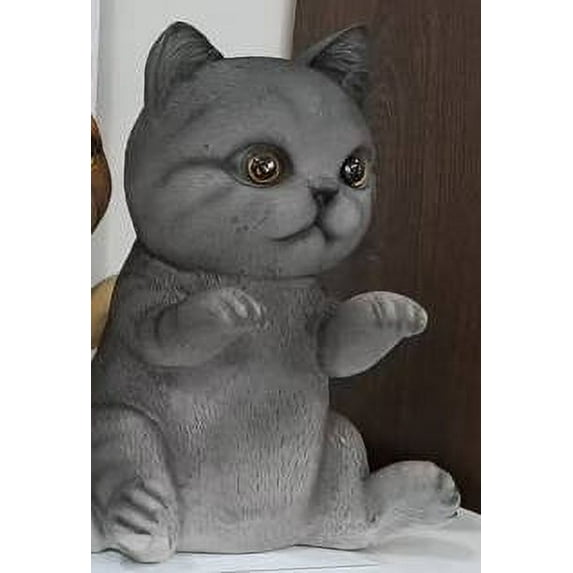 YOHAVEN Cat Figurines Resin Ornaments, Realistic Mini Cat Statues 8 Styles for Home Decorations, Cute Desk Shelf Decor Gifts for Cat Lovers Living Room Office