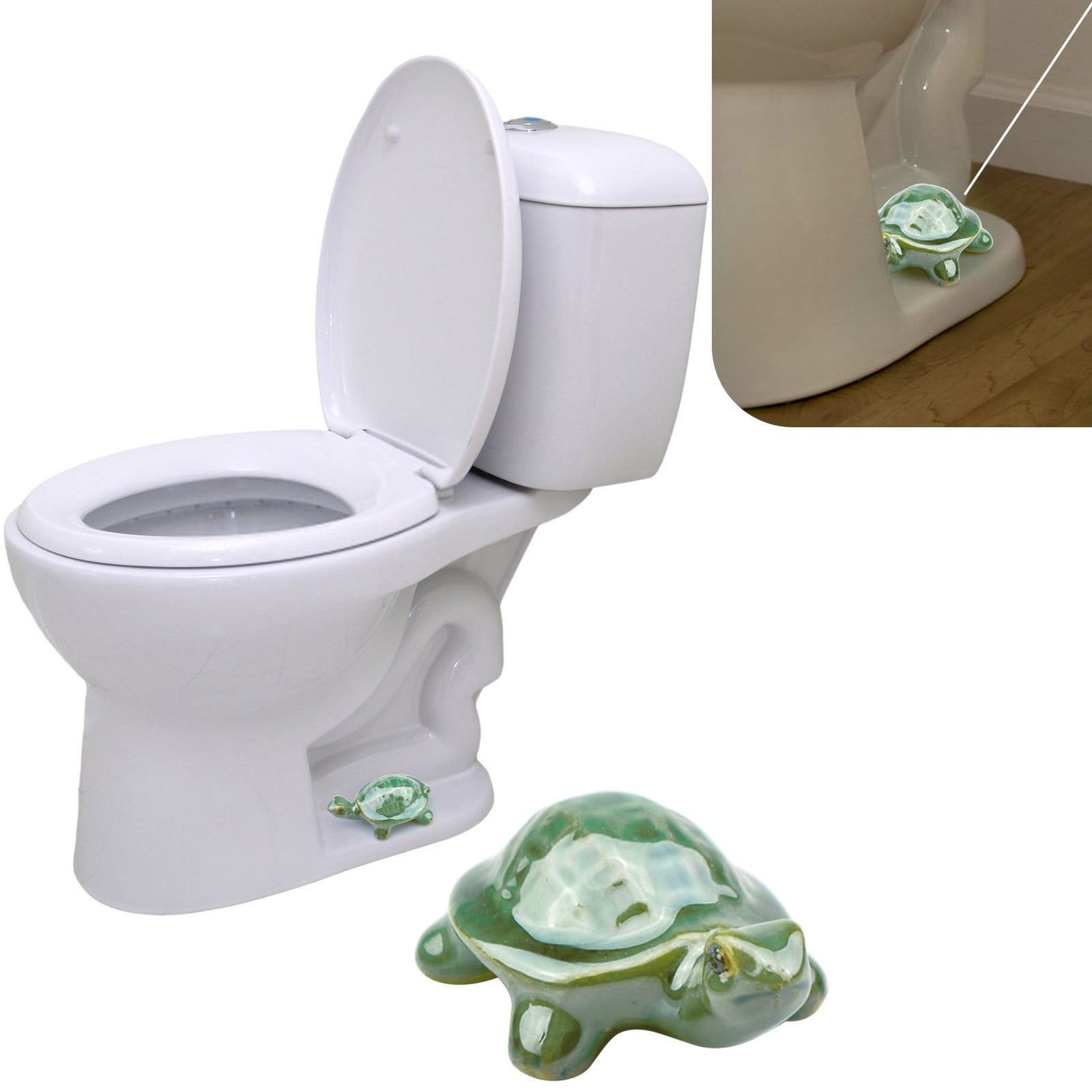 YOHAVEN Ceramic Toilet Covers Decorative Cap, Sea Turtle Bathroom Décor ...