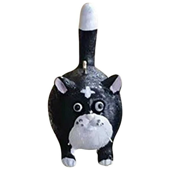 YOHAVEN Christmas Cats Tail Erect Mini Resin Ornaments Whimsical Holiday Hanging Decorations for Tree Shelf Mantle Party Seasonal Celebration Decor