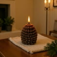 thumbnail image 1 of YOHAVEN Christmas Decorations Indoor, Pine Cone Aromatherapy Candle Soy Wax with Holiday Scent, Xmas Centerpiece Lighting Candle for Fireplace Mantel Table Party Decor, 1 of 6