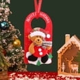 thumbnail image 1 of YOHAVEN Christmas Door Hanger Decorations Santa Snowman Moose Door Knob Ornament Merry Christmas Hanging Sign for Front Door Mantle Furniture Handle Indoor Home Holiday Party Decor, 1 of 2