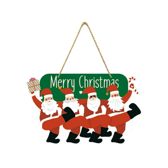 YOHAVEN Christmas Door Sign Holiday Hanging Decoration Paper Xmas Wall Ornament Front Door Hanging Christmas Wall Decor for Home Office Patio Porch Indoor Outdoor Holiday Party Supplies