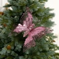 thumbnail image 1 of YOHAVEN Christmas Double Layer 3D Hollow Butterflies Decoration, Handmade Cloth Tree Wreath Window Ornament, DIY Holiday Decor for Home Party, 1 of 6