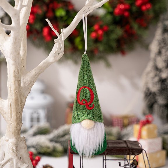 YOHAVEN Christmas Faceless Doll Gnome Ornament, Nordic Plush Santa Hat Baby Pendant Holiday Gift for Table Shelf Fireplace Home Xmas Party Decorations