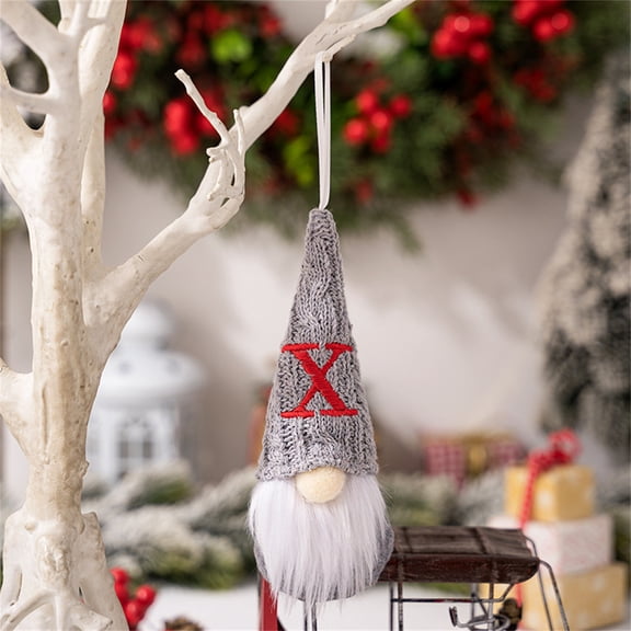 YOHAVEN Christmas Gnome Doll Ornament Faceless Santa Hat Dwarf Figurine Shelf Fireplace Tabletop Decorations Holiday Pendant for Home Xmas Party Decor