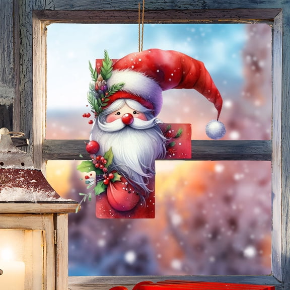 YOHAVEN Christmas Letter Hanging Pendant Acrylic Tree Ornaments, Alphabet Decor for Home Office Classroom Window Door Holiday Accent