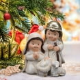 thumbnail image 1 of YOHAVEN Christmas Nativity Resin Mini Jesus Figurine Manger Table Decoration for Shelf Mantel Home Religious Holiday Celebration Gift Decor, 1 of 6