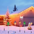 thumbnail image 1 of YOHAVEN Christmas Outdoor Solar Lights 5FT String Lights Holiday Pathway Decor, Waterproof LED Christmas Tree Lawn Yard Porch Garden Lights for Front Door Party Decorations, 1 of 6