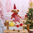 thumbnail image 1 of YOHAVEN Christmas Plaid Fabric Mouse Doll, Long-Legged Couple Decoration, Perfect for Mantels, Tables & Holiday Displays, Adds Fun to Christmas Décor, Ideal Holiday Gift for Families & Couples, 1 of 7