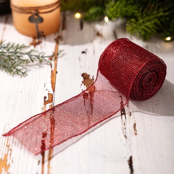 YOHAVEN Christmas Ribbon Webbing Roll Bow Decorative Wrapping Ribbon Holiday Gift Decoration for Christmas Crafts Home Party DIY Seasonal Wrapping Paper Christmas Presents for Women Men Teens