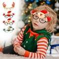 thumbnail image 1 of YOHAVEN Christmas Rimless Party Glasses Santa Snowman Reindeer Antler Funny Holiday Spectacle Frames for Christmas Party Photo Booth Home Office Holiday Gift for Women Men Family, 1 of 9