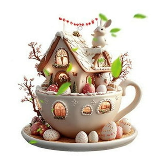 YOHAVEN Coffee Cup Acrylic Pendant Keychain Cute Flat Cartoon Coffee Charm Backpack Pendant Car Rearview Mirror Accessory for Coffee Lovers Gift Collectible