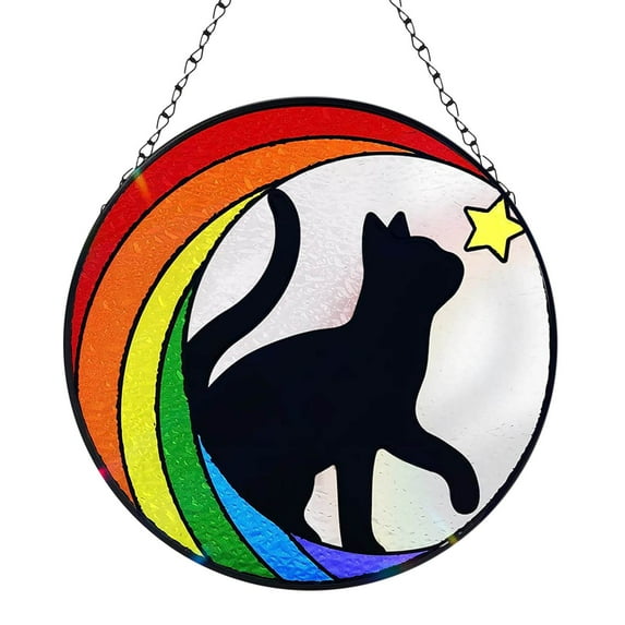 YOHAVEN Colorful Hummingbird Acrylic Hanging Decorations Window Garden Indoor Outdoor Sun Catcher Ornament for Living Room Patio Bedroom Office