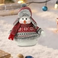 thumbnail image 1 of YOHAVEN Cute Snowman Knitted Doll Christmas Decoration, Handmade Winter Desktop Figurine Set for Holiday Layered Tray Table Fireplace Home Seasonal Decor, 1 of 6