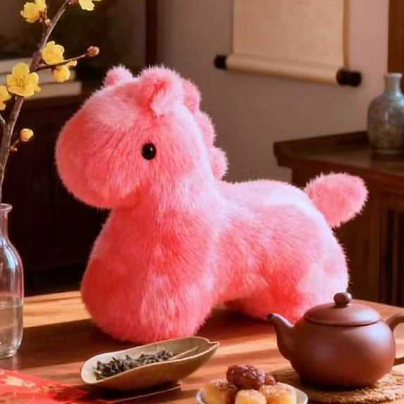 YOHAVEN Cute Stuffed Animal Doll Toy Decorative Figurine for Home Office Shelf Desk Seasonal Xmas Decor Holiday Decorations Winter Decor for Christmas Home Christmas Decor Indoor Party Favors