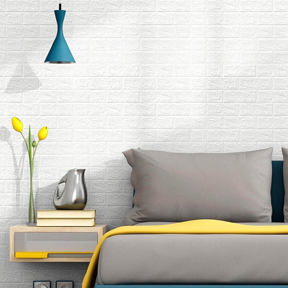 YOHAVEN DIY 3D Brick PE Foam Wallpaper Panels, Self-Adhesive Wall Decals for Living Room, Bedroom, Office, TV Wall, Christmas Decorations, Soundproof, Easy to Clean, Shockproof Home Decor
