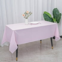 YOHAVEN Disposable Plastic Tablecloth 54"x72" Waterproof Oilproof Solid Color Party Table Cover for Birthday Wedding Dessert Table Holiday Event Decorations