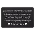 thumbnail image 1 of YOHAVEN Engraved Metal Greeting Card Wallet Clip, Personalized Alloy Love Keepsake for Valentine's Day Anniversary Wedding Gift for Him Her, 1 of 1