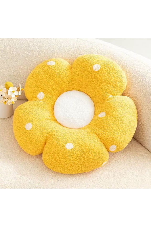 Flower Shaped Plush Pillow Toy Comfortable Seat Cushion, 45cm, Cozy Christmas Pillow for Relaxing, Holiday Gift or Home Decor for Couch, Bed, Office, or Christmas Pajamas Matching Sets