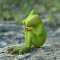 thumbnail image 1 of YOHAVEN Frog Resin Figurine Ornaments Cute Animal Decorations For Flower Pot Car Dashboard Office Desk Tabletop Holiday Party Farmhouse Gift Decor, 1 of 3
