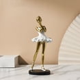 thumbnail image 1 of YOHAVEN Girl Resin Sculpture Ballerina Figurine 9.84 Inch, Desktop Art Statue for Bedroom Living Room Office Tabletop Home Decoration Birthday Anniversary Holiday Gift, 1 of 5