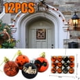 thumbnail image 1 of YOHAVEN Halloween Decorations 12 Pack Shatterproof Ornaments 2.4", Hanging Ghost Ball Baubles for Ceiling Tree Haunted House Holiday Party Festival Decor, 1 of 8