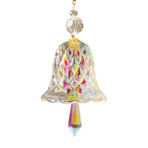 YOHAVEN Hanging Crystal Suncatcher 115mm Prism Rainbow Maker Window Hanging Ornament Sparkling Crystal Glass Decoration for Home Office Garden Wedding Party Decor