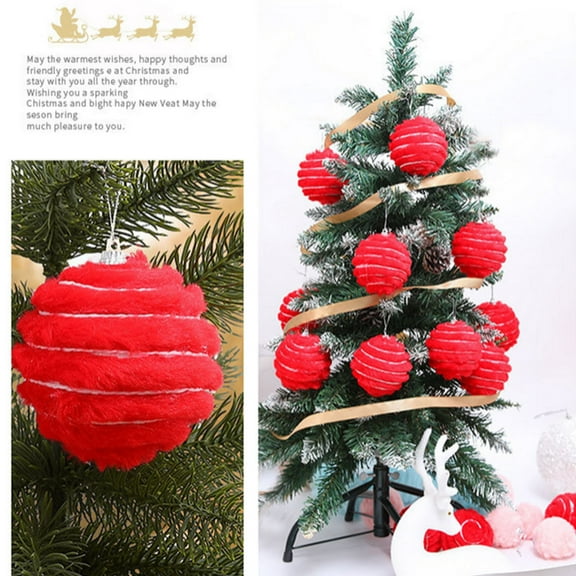 YOHAVEN Hinged Spruce LED Artificial Christmas Tree, Home Office Holiday Xmas Decoration with Full Natural Look for Indoor Party, Seasonal Decor Accent