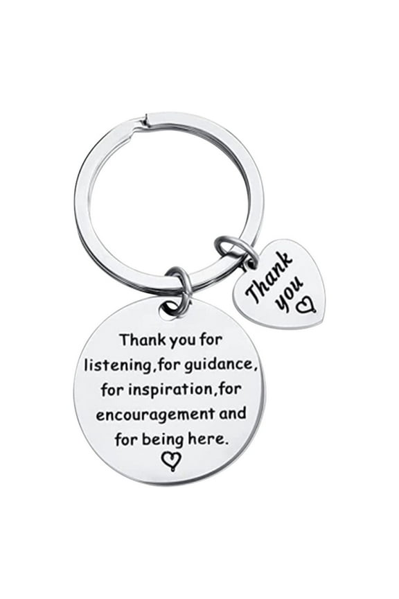 Inspirational Stainless Steel Keychain,Love Encouragement Quote Key Ring Gift,Positive Motivational Keychain for Friends Family Keepsake Purse Bag Charm