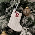 thumbnail image 1 of YOHAVEN Knit Alphabet Christmas Stocking Gift Bag Soft Holiday Candy Sock Decoration for Fireplace Tree Wall Table Festive Home Party Decor, 1 of 2