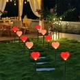 thumbnail image 1 of YOHAVEN LED Valentine's Day Solar Lights Outdoor, Classic Garden Decorations for Yard Front Door Patio Red Pink Multicolor Romantic Decor, 1 of 7