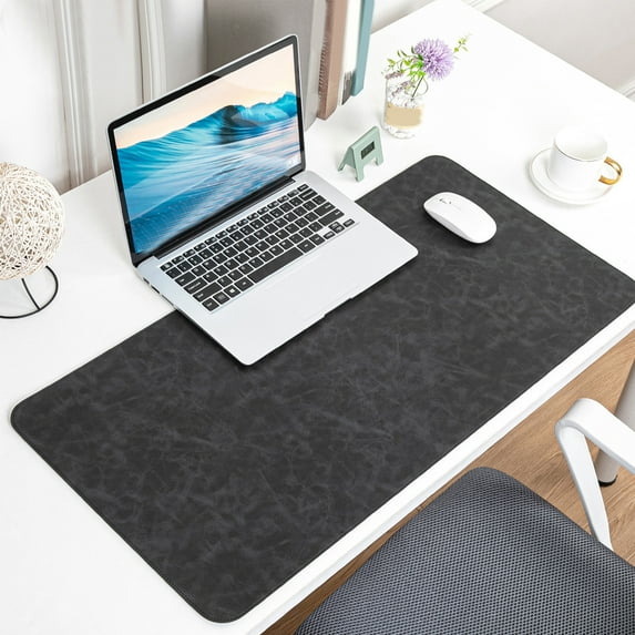 YOHAVEN Large Mouse Pad 31.5" x 15.7" PU Leather Desk Mat Non Slip Cork Base Gaming Mousepad for Computer Desk Dining Table Office Home Workstation Keyboard Laptop Accessories